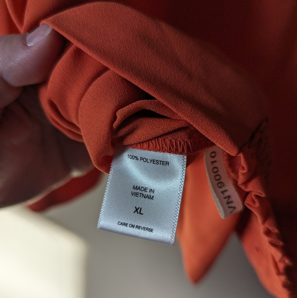 7th avenue New York & company orange top size xl - Picture 2 of 7